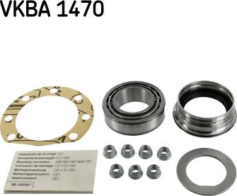 SKF VKBA 1470 - Riteņa rumbas gultņa komplekts ps1.lv