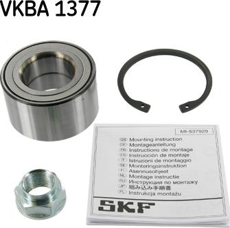 SKF VKBA 1377 - Riteņa rumbas gultņa komplekts ps1.lv