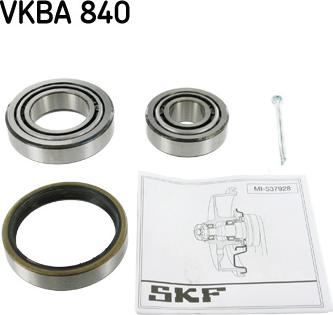 SKF VKBA 840 - Riteņa rumbas gultņa komplekts ps1.lv