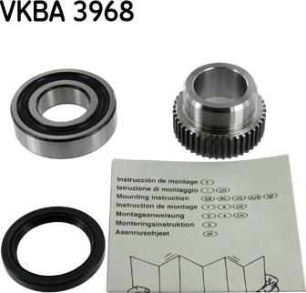 SKF VKBA 3968 - Riteņa rumbas gultņa komplekts ps1.lv