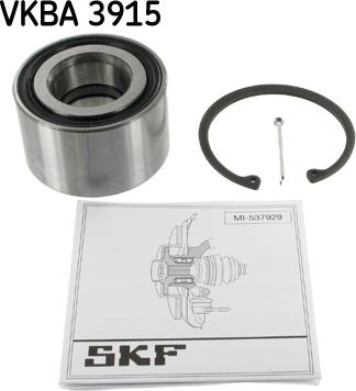 SKF VKBA 3915 - Riteņa rumbas gultņa komplekts ps1.lv