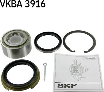 SKF VKBA 3916 - Riteņa rumbas gultņa komplekts ps1.lv