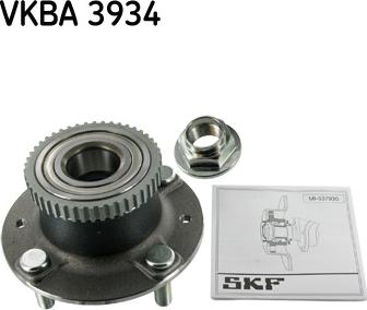 SKF VKBA 3934 - Riteņa rumbas gultņa komplekts ps1.lv