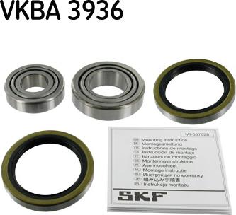 SKF VKBA 3936 - Riteņa rumbas gultņa komplekts ps1.lv