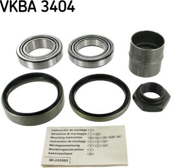 SKF VKBA 3404 - Riteņa rumbas gultņa komplekts ps1.lv