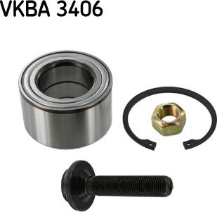 SKF VKBA 3406 - Riteņa rumbas gultņa komplekts ps1.lv