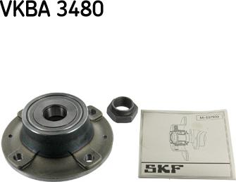 SKF VKBA 3480 - Riteņa rumbas gultņa komplekts ps1.lv