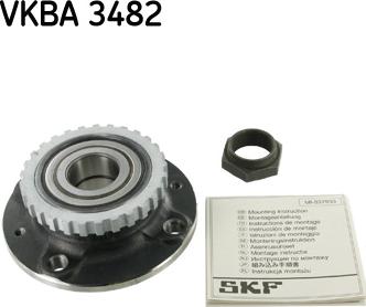 SKF VKBA 3482 - Riteņa rumbas gultņa komplekts ps1.lv