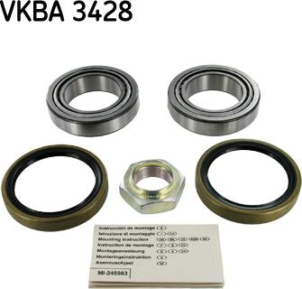 SKF VKBA 3428 - Riteņa rumbas gultņa komplekts ps1.lv