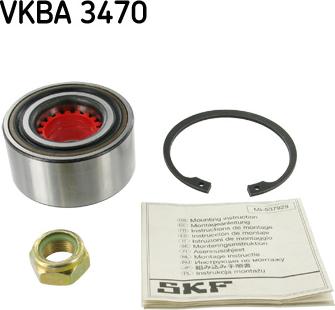 SKF VKBA 3470 - Riteņa rumbas gultņa komplekts ps1.lv