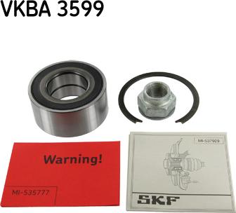 SKF VKBA 3599 - Riteņa rumbas gultņa komplekts ps1.lv