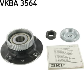 SKF VKBA 3564 - Riteņa rumbas gultņa komplekts ps1.lv