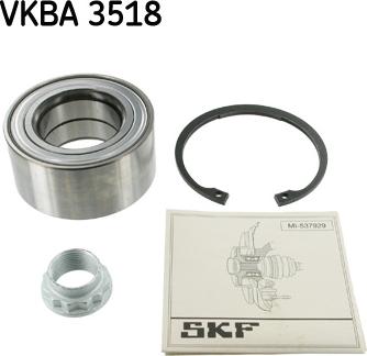 SKF VKBA 3518 - Riteņa rumbas gultņa komplekts ps1.lv