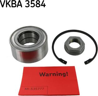 SKF VKBA 3584 - Riteņa rumbas gultņa komplekts ps1.lv