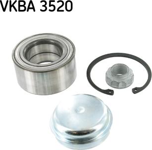 SKF VKBA 3520 - Riteņa rumbas gultņa komplekts ps1.lv