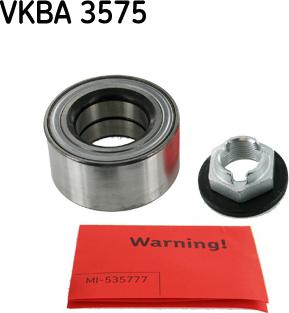 SKF VKBA 3575 - Riteņa rumbas gultņa komplekts ps1.lv