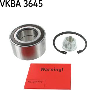 SKF VKBA 3645 - Riteņa rumbas gultņa komplekts ps1.lv