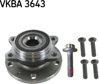 SKF VKBA 3643 - Riteņa rumbas gultņa komplekts ps1.lv