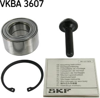 SKF VKBA 3607 - Riteņa rumbas gultņa komplekts ps1.lv