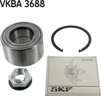 SKF VKBA 3688 - Riteņa rumbas gultņa komplekts ps1.lv