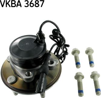 SKF VKBA 3687 - Riteņa rumbas gultņa komplekts ps1.lv