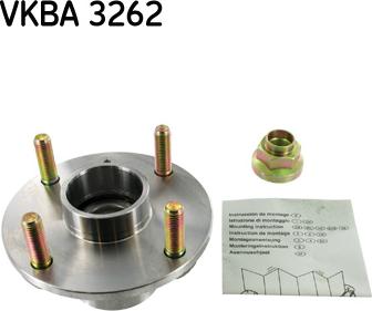 SKF VKBA 3262 - Riteņa rumbas gultņa komplekts ps1.lv