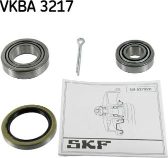 SKF VKBA 3217 - Riteņa rumbas gultņa komplekts ps1.lv