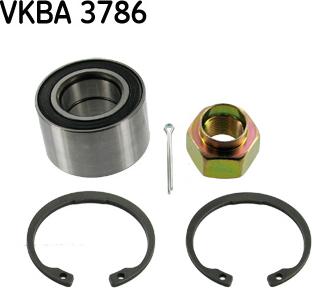 SKF VKBA 3786 - Riteņa rumbas gultņa komplekts ps1.lv