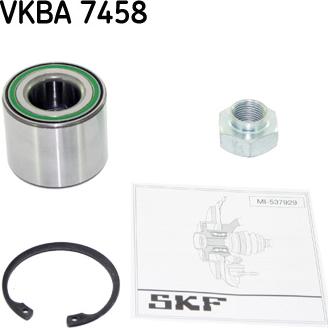 SKF VKBA 7458 - Riteņa rumbas gultņa komplekts ps1.lv