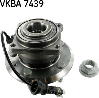 SKF VKBA 7439 - Riteņa rumbas gultņa komplekts ps1.lv