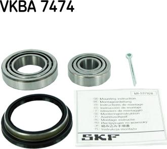 SKF VKBA 7474 - Riteņa rumbas gultņa komplekts ps1.lv