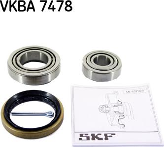 SKF VKBA 7478 - Riteņa rumbas gultņa komplekts ps1.lv