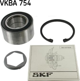 SKF VKBA 754 - Riteņa rumbas gultņa komplekts ps1.lv