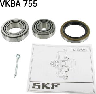 SKF VKBA 755 - Riteņa rumbas gultņa komplekts ps1.lv