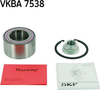 SKF VKBA 7538 - Riteņa rumbas gultņa komplekts ps1.lv