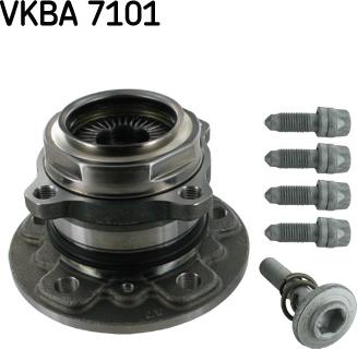 SKF VKBA 7101 - Riteņa rumbas gultņa komplekts ps1.lv