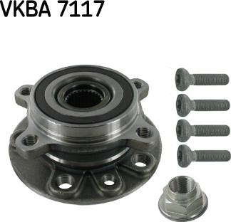 SKF VKBA 7117 - Riteņa rumbas gultņa komplekts ps1.lv