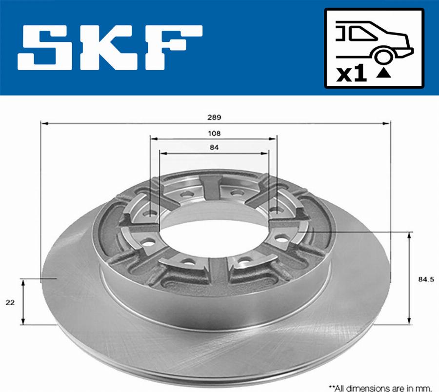 SKF VKBD 90098 S1 - Bremžu diski ps1.lv