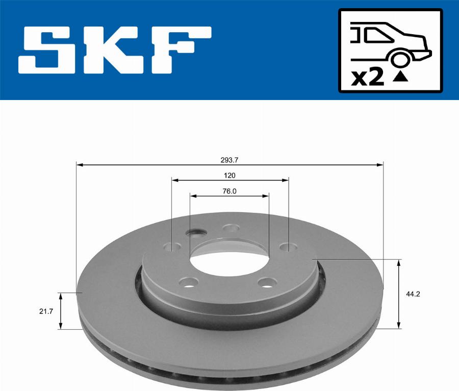 SKF VKBD 90042 V2 - Bremžu diski ps1.lv