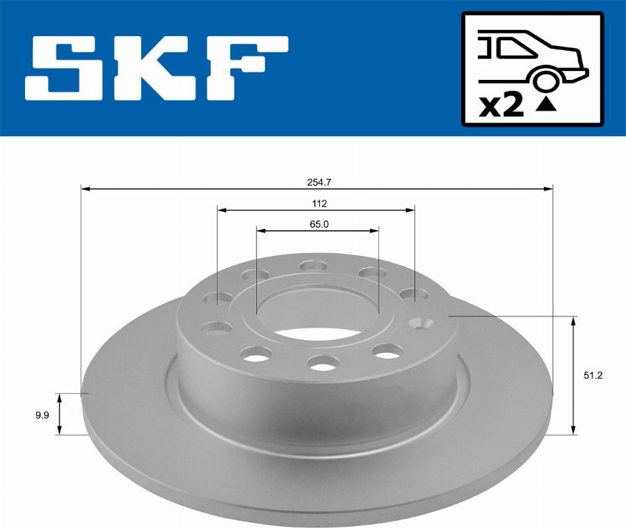 SKF VKBD 90007 S2 - Bremžu diski ps1.lv