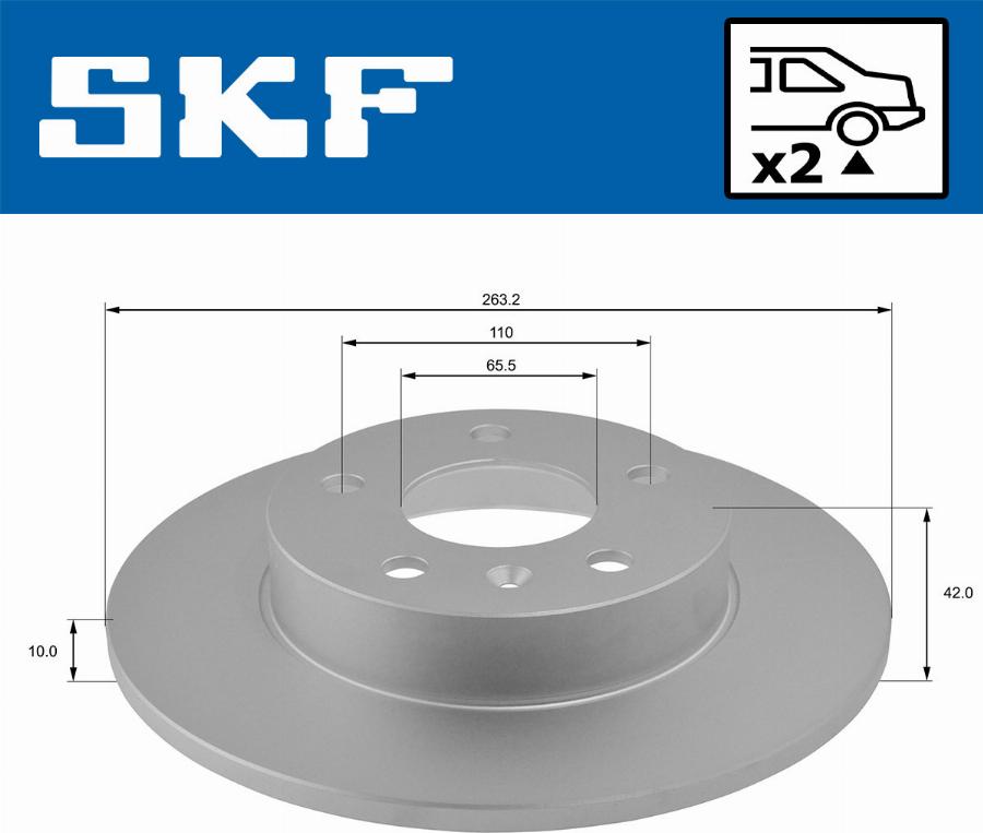 SKF VKBD 90115 S2 - Bremžu diski ps1.lv