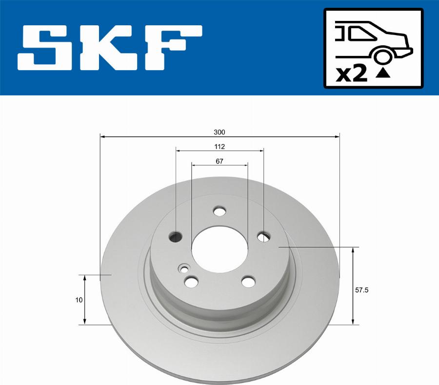 SKF VKBD 90137 S2 - Bremžu diski ps1.lv