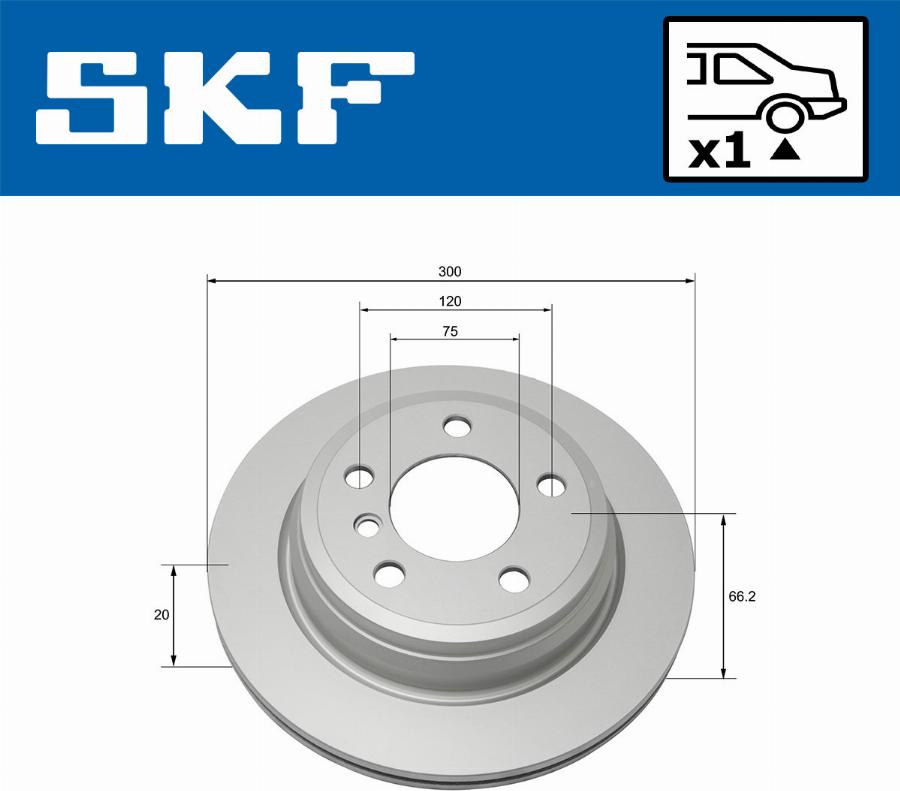 SKF VKBD 90120 V1 - Bremžu diski ps1.lv