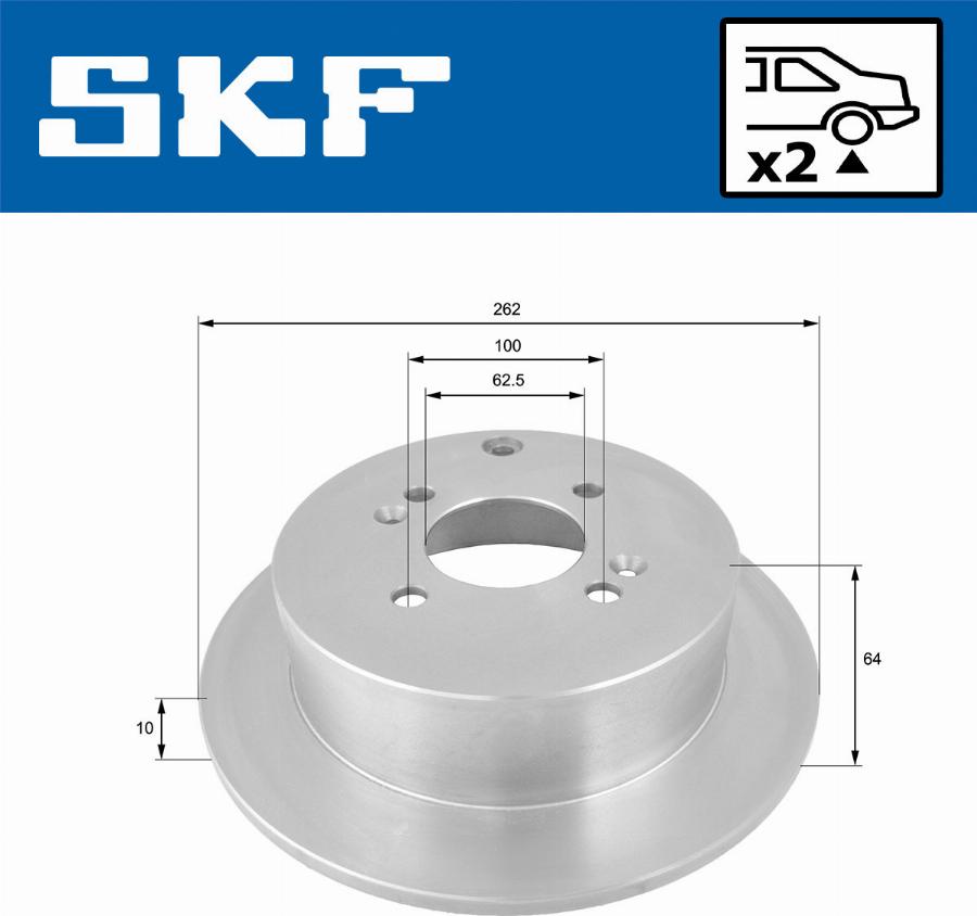 SKF VKBD 90307 S2 - Bremžu diski ps1.lv