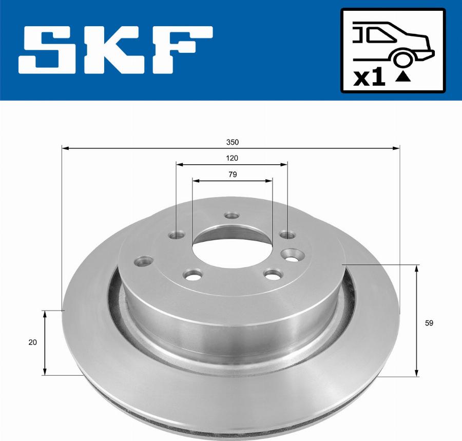 SKF VKBD 90233 V1 - Bremžu diski ps1.lv