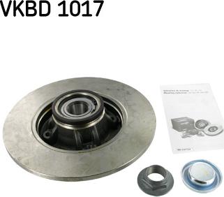 SKF VKBD 1017 - Bremžu diski ps1.lv