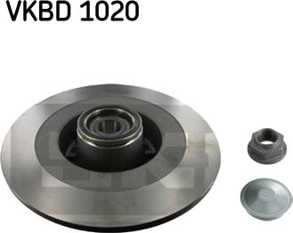 SKF VKBD 1020 - Bremžu diski ps1.lv