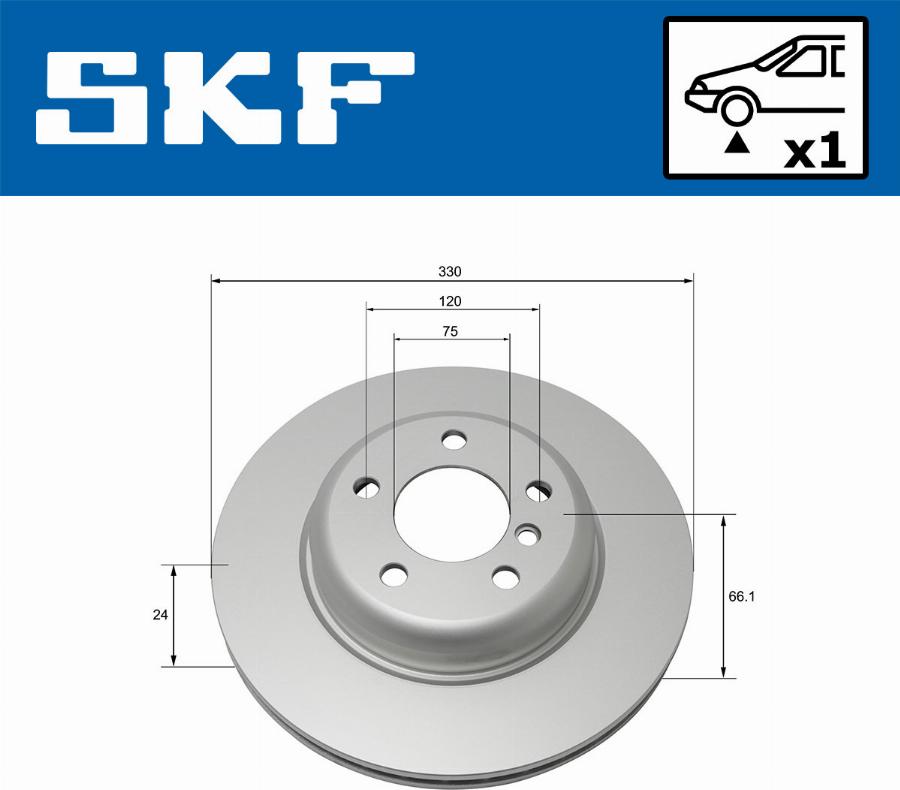 SKF VKBD 80093 V1 - Bremžu diski ps1.lv