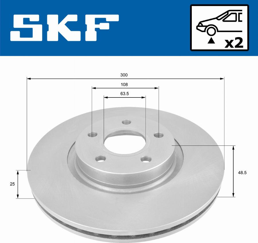 SKF VKBD 80053 V2 - Bremžu diski ps1.lv