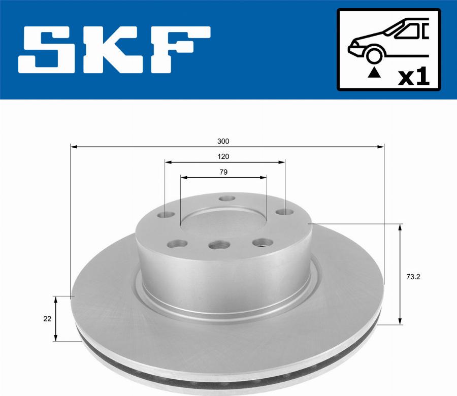 SKF VKBD 80060 V1 - Bremžu diski ps1.lv